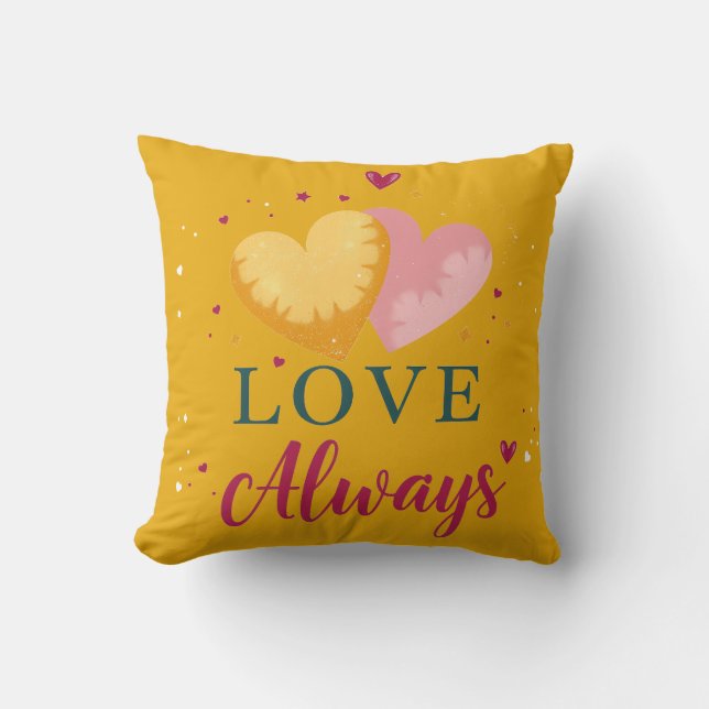Cojín Decorativo “Love Always” Heart Pillow (Anverso)
