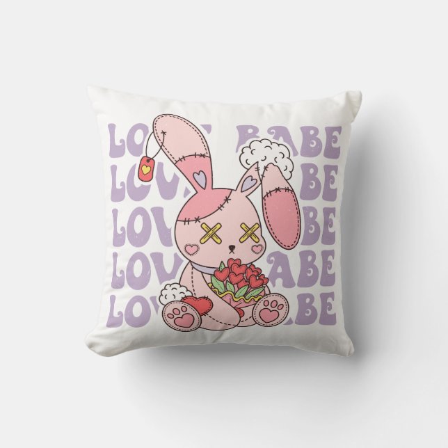 Cojín Decorativo Love Babe Valentine Bunny (Anverso)