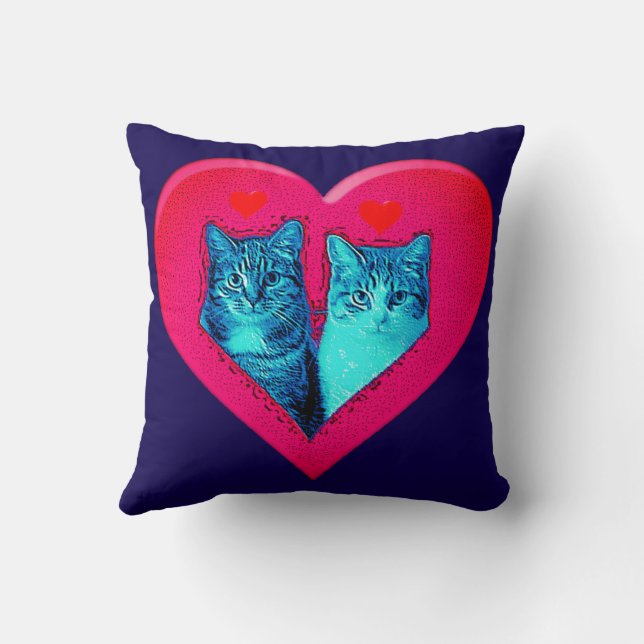 COJÍN DECORATIVO LOVE CATS (Reverso)