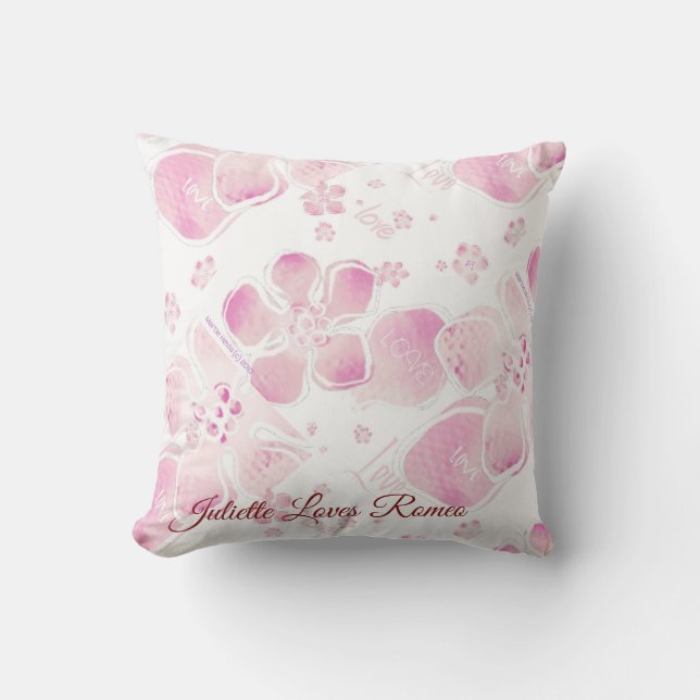 Cojín Decorativo Love Cherry Blossoms (Anverso)
