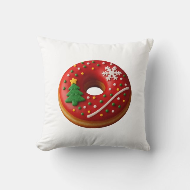 Cojín Decorativo Love Chrismast Donut Throw Pillow (Anverso)