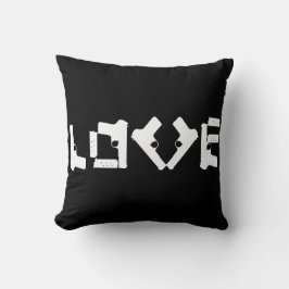 Cojín Decorativo LOVE Colección Anti Pistolas negativo/positivo