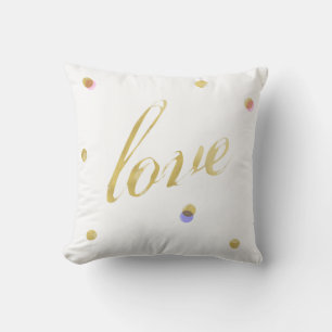 Cojín Decorativo Love Gold Pillow