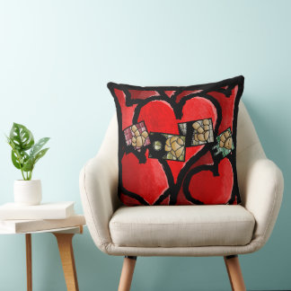 Cojín Decorativo LOVE in Gebärdensprache – Herz Kissen