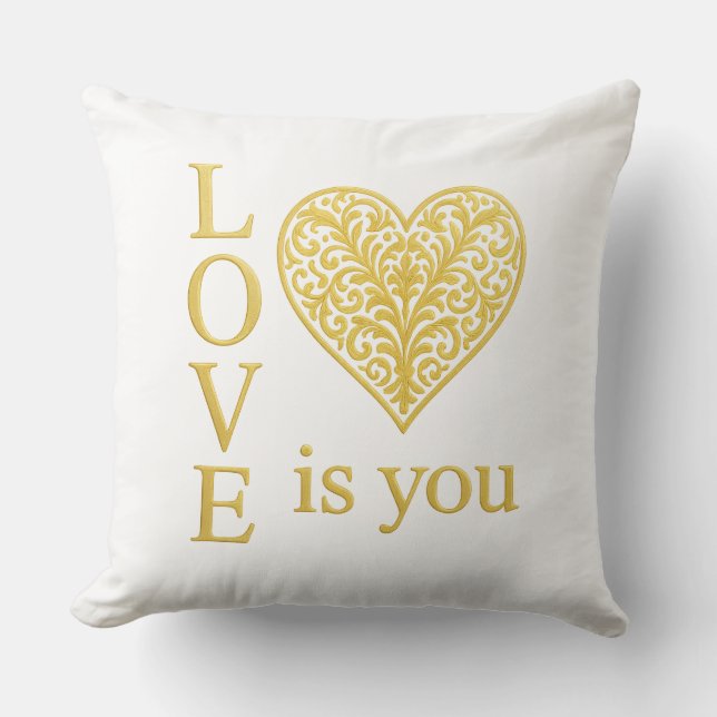 Cojín Decorativo love is you (Anverso)