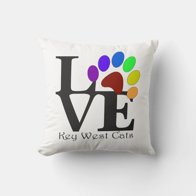 Cojín Decorativo LOVE Key West Cats Pillow (Anverso)