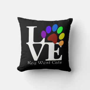 Cojín Decorativo LOVE Key West Cats Pillow
