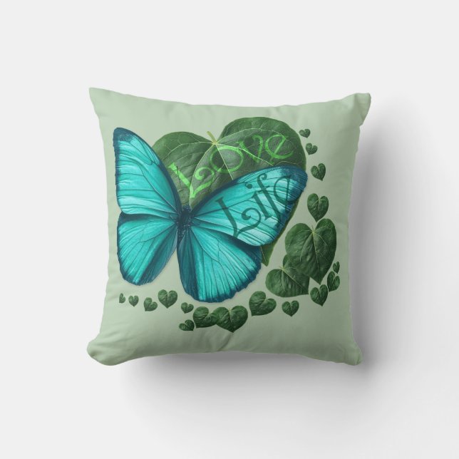 Cojín Decorativo Love life throw pillow (Anverso)