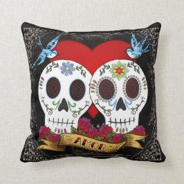 Cojín decorativo Love Skulls