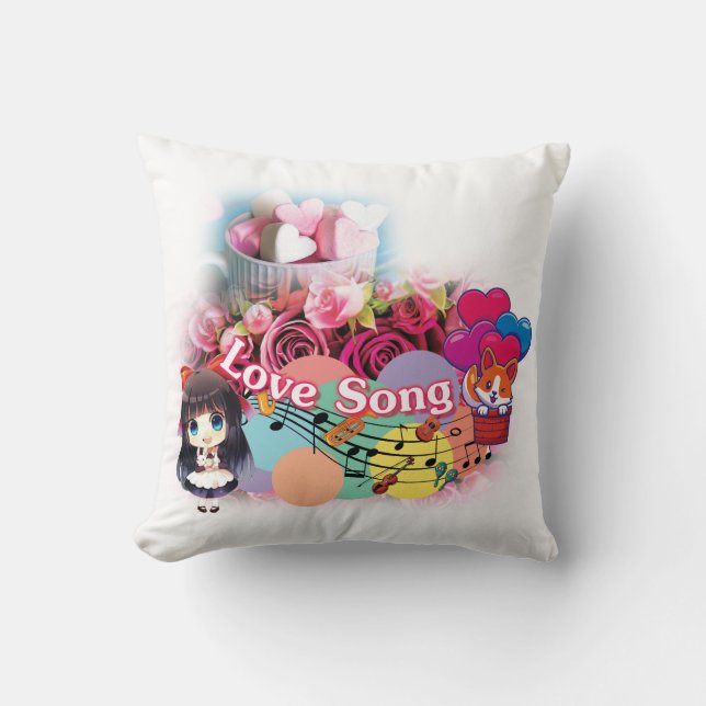 Cojín Decorativo Love Song Pillow (Anverso)