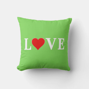 Cojín Decorativo LOVE Trending Lime Green Modern Elegant