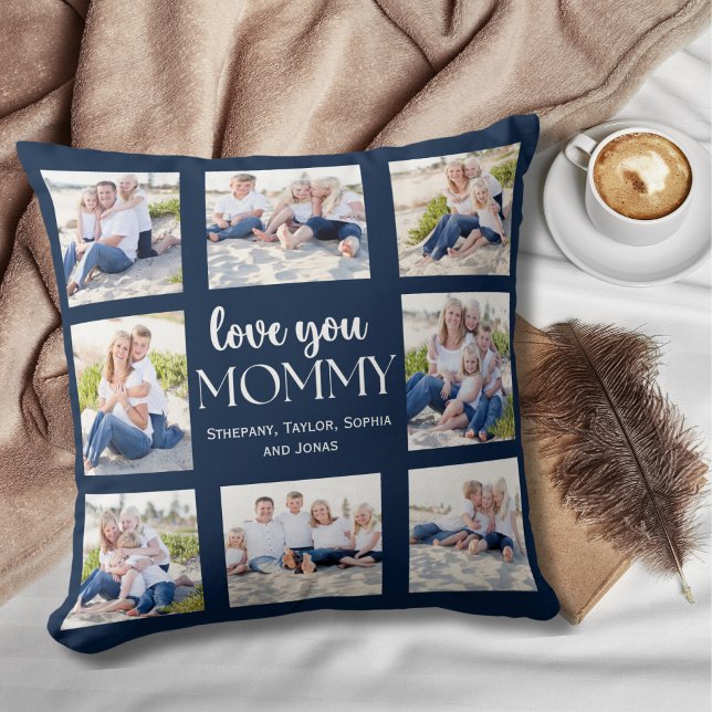 Cojín Decorativo Love you Mommy Collage Photos childrens (Subido por el creador)