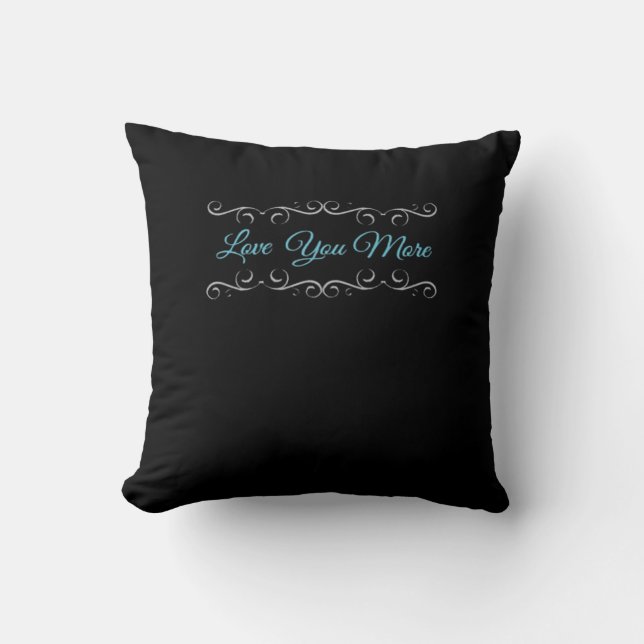 Cojín Decorativo Love You More Polished Style  (Anverso)