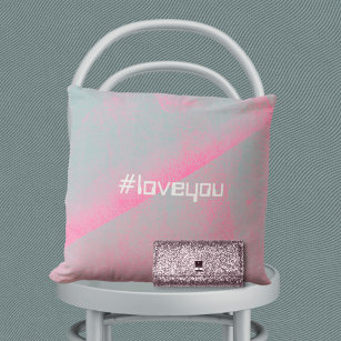 Cojín Decorativo #Love You Trendy Moderne Foam Roller Pink