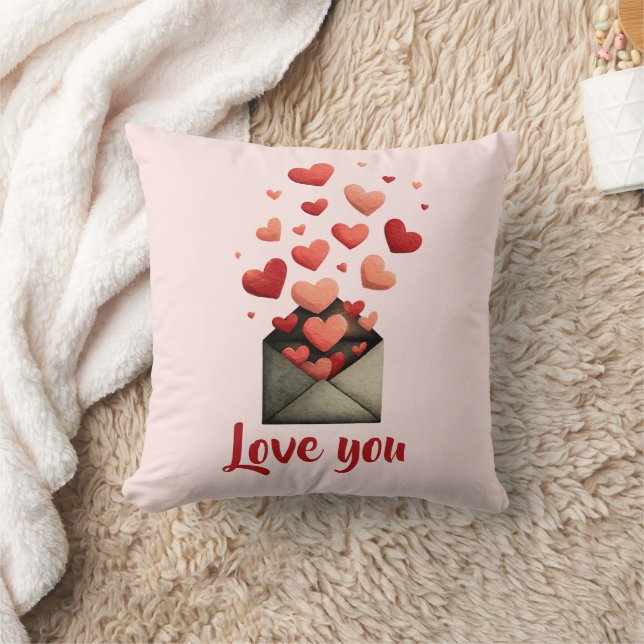 Cojín Decorativo Love You Valentine Envelope Design (Manta)