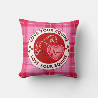 Cojín Decorativo Love Your Equine Throw Pillow