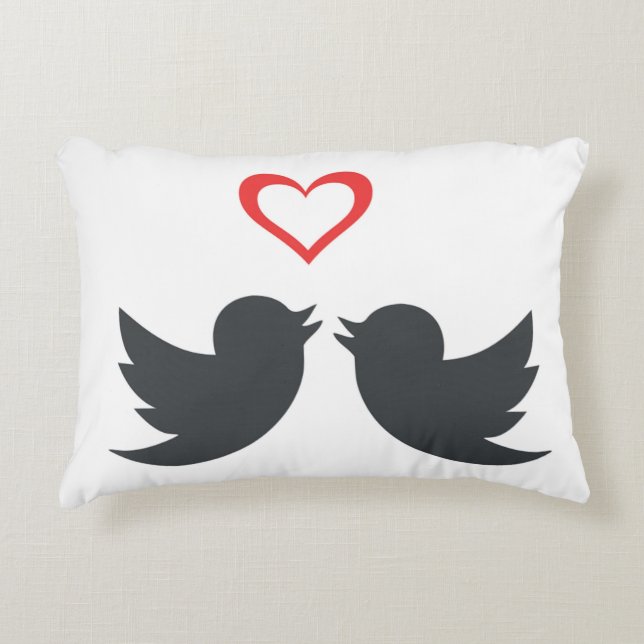 COJÍN DECORATIVO LOVEBIRDS (Anverso)