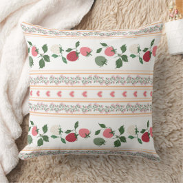 Cojín Decorativo Lovely sweet strawberry pattern old fashioned