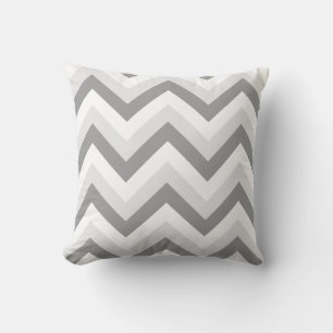 Cojín Decorativo Lt Dos Chevron ZigZag Gris Blanco