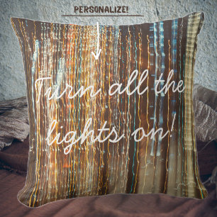 Cojín Decorativo Luces cósmicas retro
