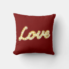 Cojín Decorativo Luces de marqués vintage Aman a Cushion - rojo