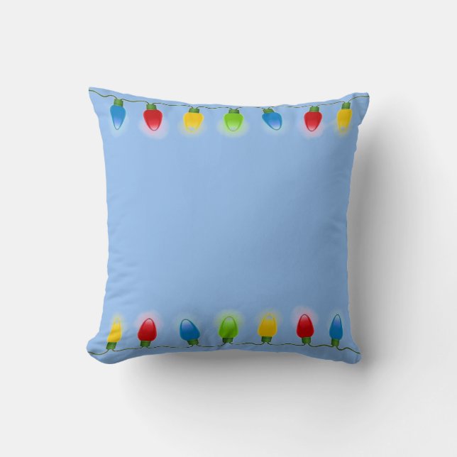 Cojín Decorativo Luces de navidad reversibles (Anverso)