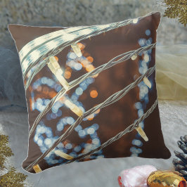 Cojín Decorativo Luces de vacaciones de estilo retro