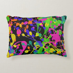 Cojín Decorativo Luces nocturnas Paint Splatter