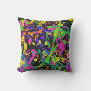 Cojín Decorativo Luces nocturnas Paint Splatter