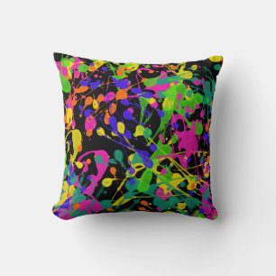 Cojín Decorativo Luces nocturnas Paint Splatter