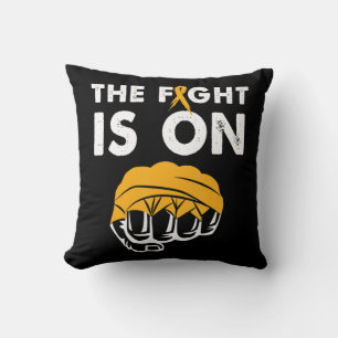 Cojín Decorativo Lucha Por La Leucemia Awareness Gift Design Suppor
