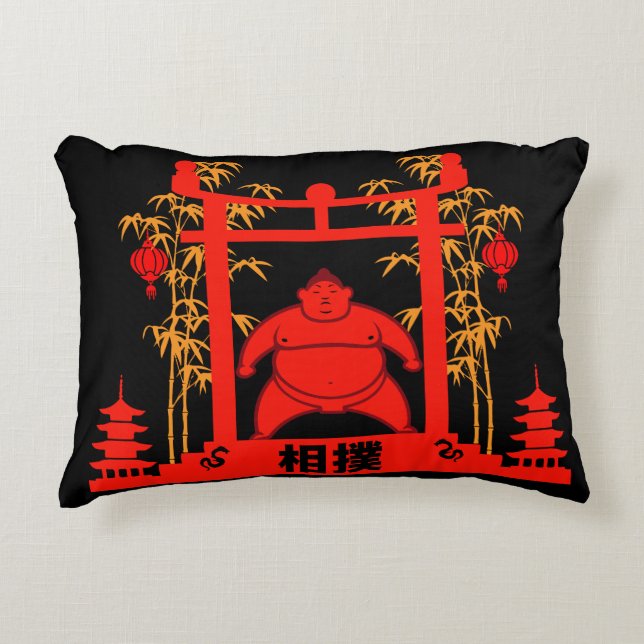 Cojín Decorativo Luchador de Sumo (Anverso)