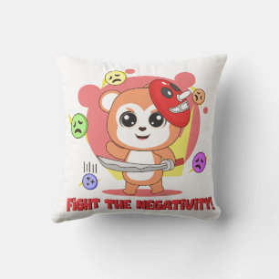 Cojín Decorativo Luchar contra la negatividad: Aritmos animales