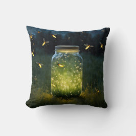 Cojín Decorativo Luciérnagas Que Brillan En Un Jar