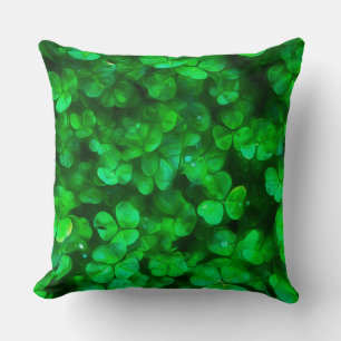Cojín Decorativo Lucky Celtic Irish Green Shamrock