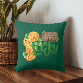 Cojín Decorativo Lucky Coin Throw Pillow