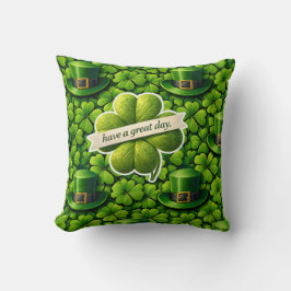 Cojín Decorativo Lucky for leaf clover Saint Patrick's Day have a g