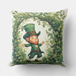 Cojín Decorativo Lucky Forest Woodland Magical Leprechaun Nursery 