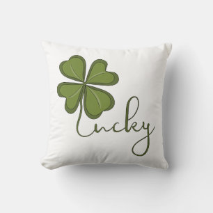 Cojín Decorativo Lucky Four Leaf Clover