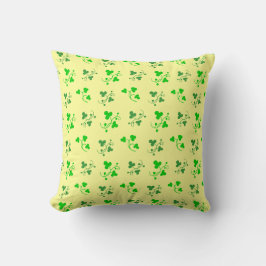 Cojín Decorativo Lucky Green Shamrock Pillow