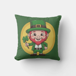 Cojín Decorativo Lucky Leprechaun y Trébol