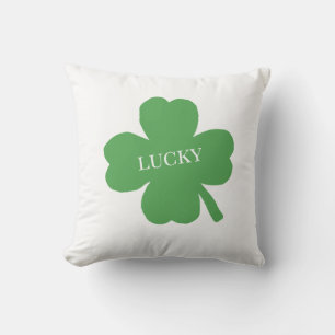 Cojín Decorativo Lucky Shamrock Green Painting