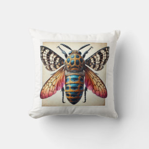 Cojín Decorativo Luctithonus dorsal view in watercolor and ink 0309