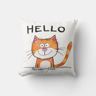 Cojín decorativo lúdico "Hola" Personalizado de ga