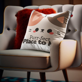 Cojín Decorativo Lugar perfecto personalizable para dormir gato