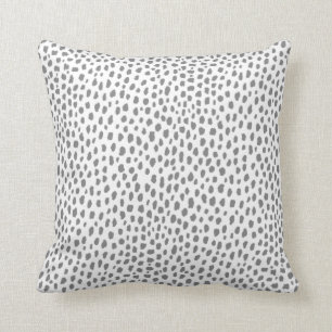 Cojín Decorativo Lugares dálmatas grises (gris/blanco)