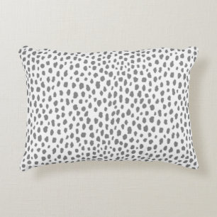 Cojín Decorativo Lugares dálmatas grises (gris/blanco)