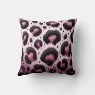 Cojín Decorativo Lugares de estampado animal de piel de leopardo ro