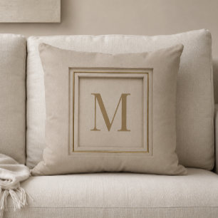 Cojín Decorativo Lujo Personalizado con Monograma