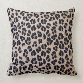 Cojín decorativo lujoso 20" del estampado leopardo